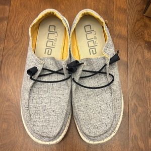 Hey Dude, Wendy, chambray white blue